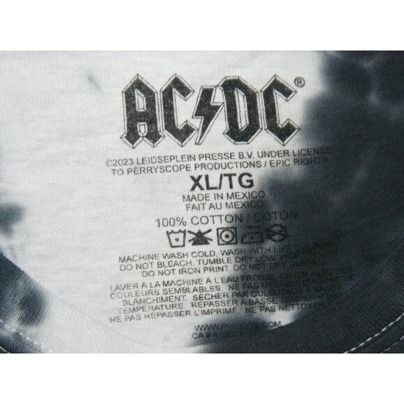 NWOT- AC/DC Back In Black Men's Medium & XL Tye Dye Band T-Shirt - Picture 5 of 6